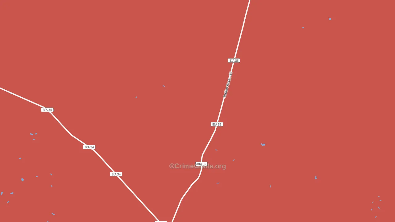 Schuchk, AZ Map of Burglary Rates
