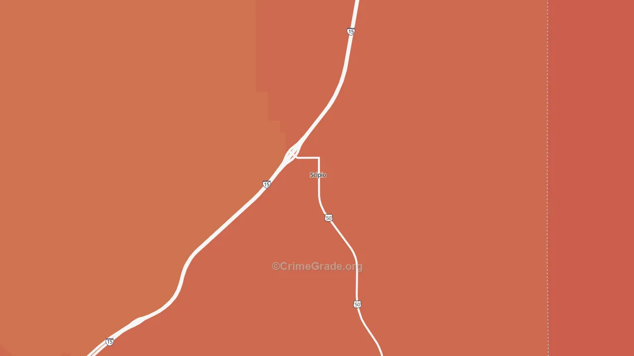 Scipio, UT Map of Burglary Rates