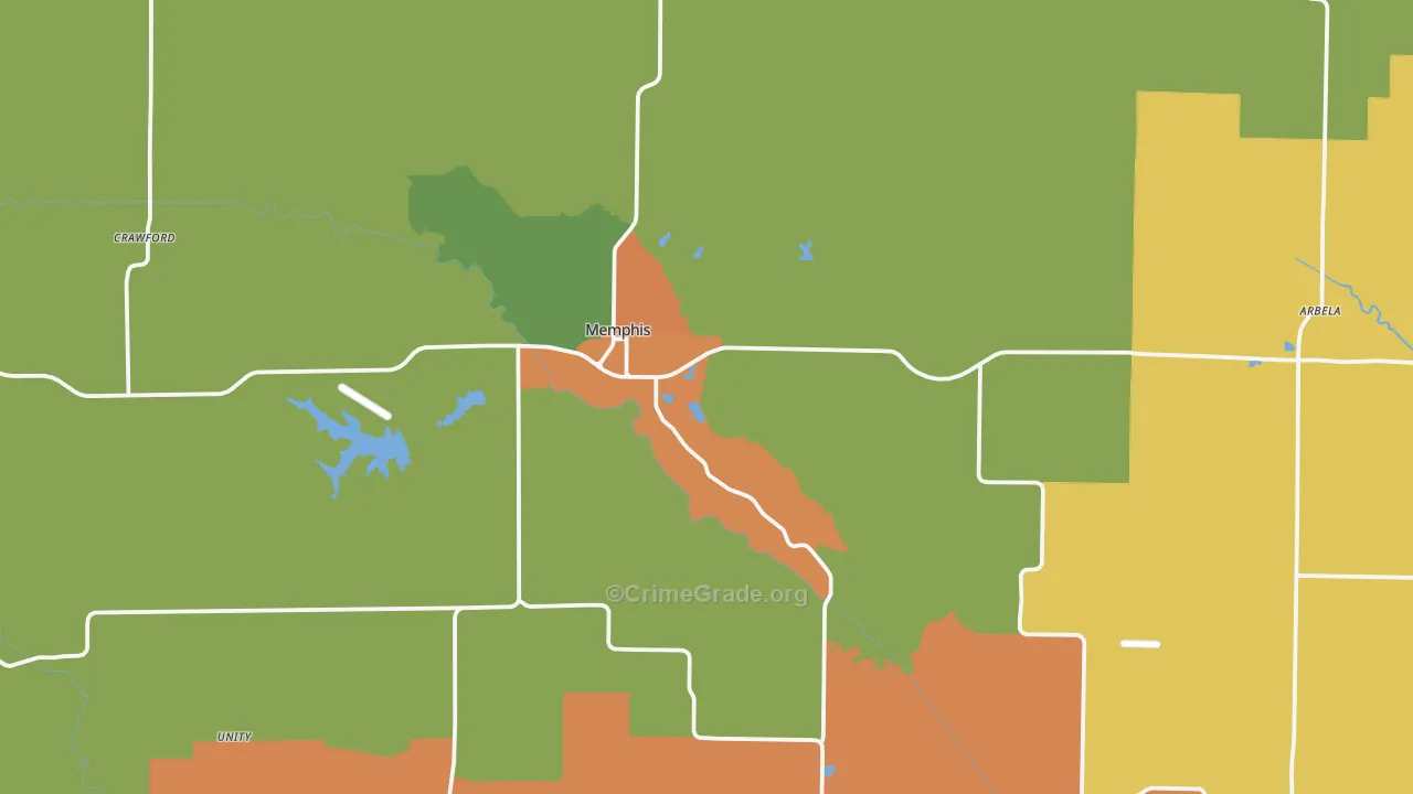 Scotland County, MO Map of Burglary Rates