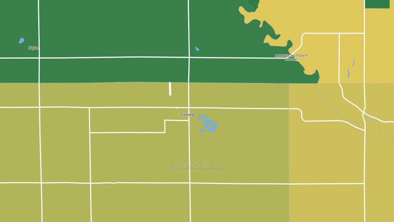 Scotland, SD Map of Burglary Rates