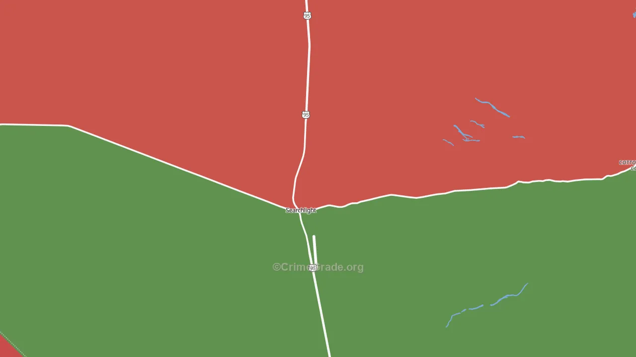 Searchlight, NV Map of Burglary Rates