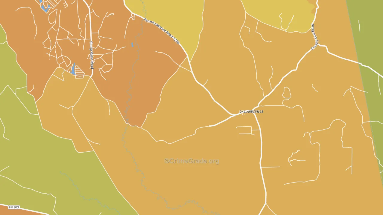 Segno, TX Map of Burglary Rates