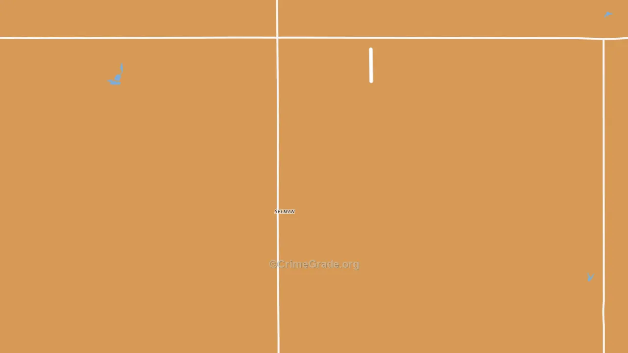 Selman, OK Map of Burglary Rates