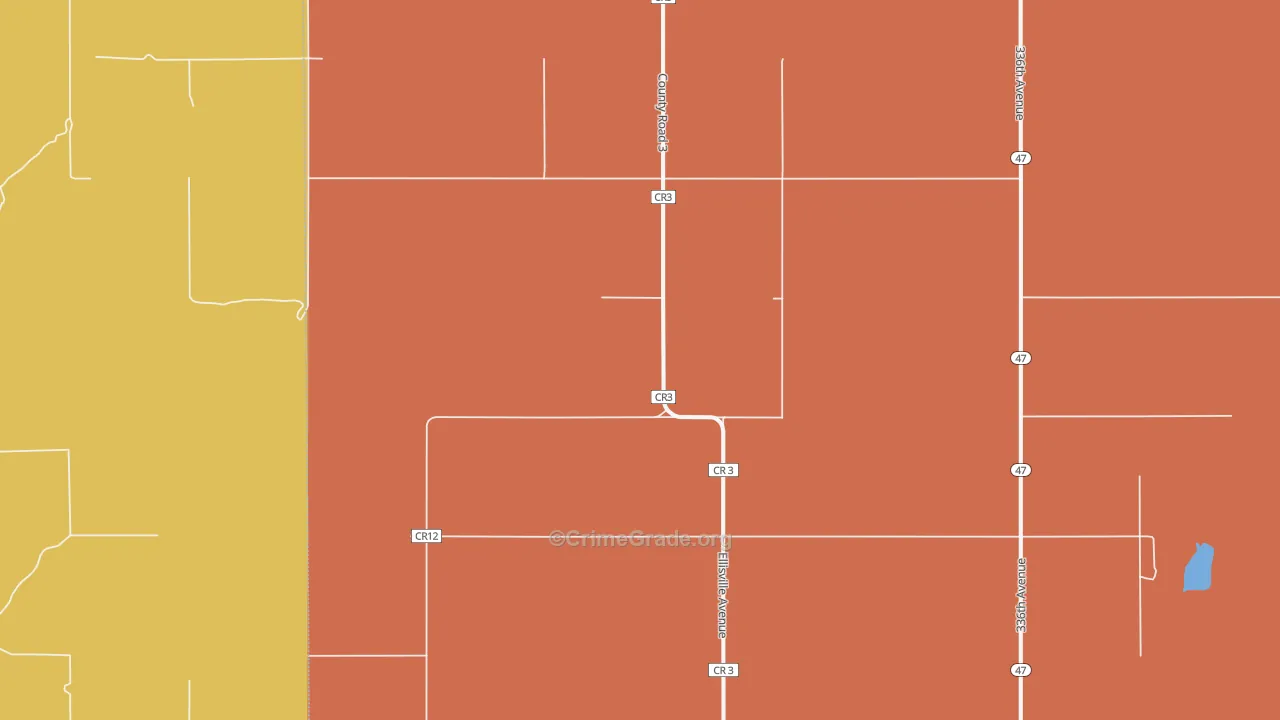 Seneca, SD Map of Burglary Rates
