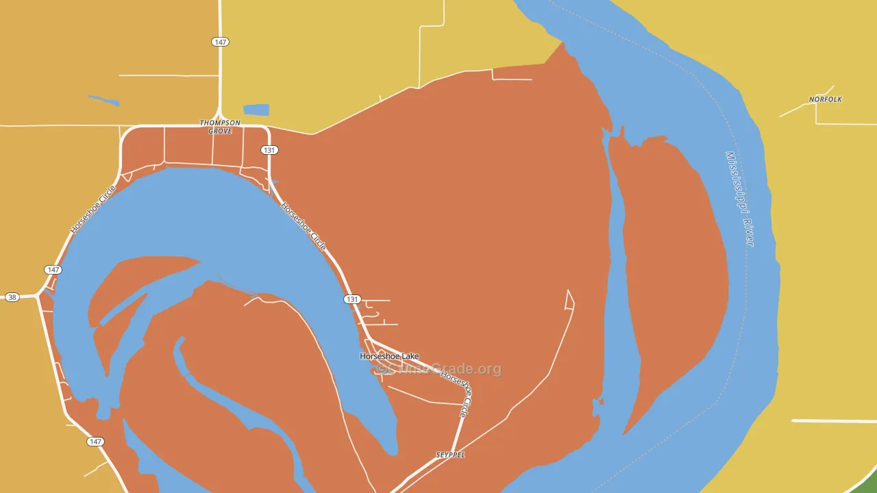 Seyppel, AR Map of Burglary Rates