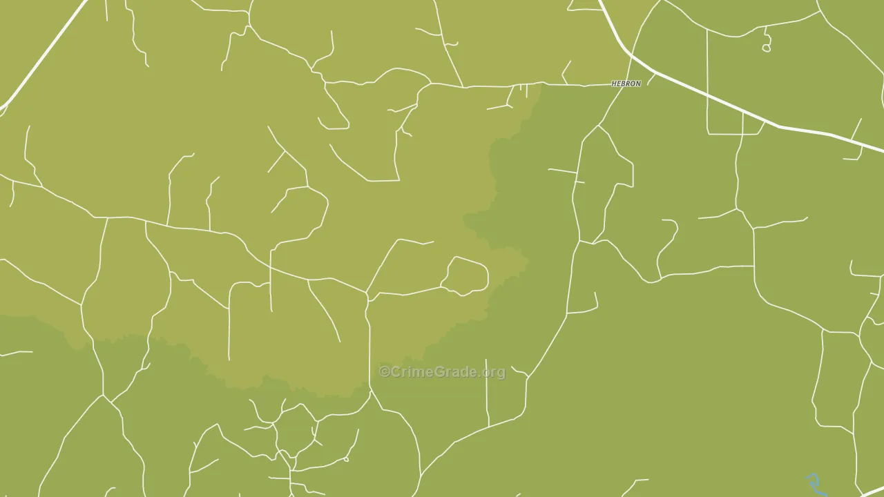 Sharon, LA Map of Burglary Rates