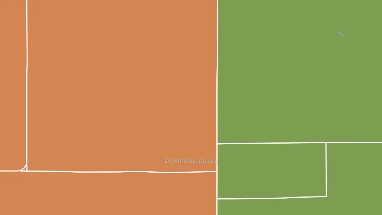Shaw, CO Map of Burglary Rates