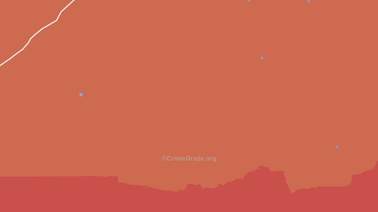 Shawnee, WY Map of Burglary Rates