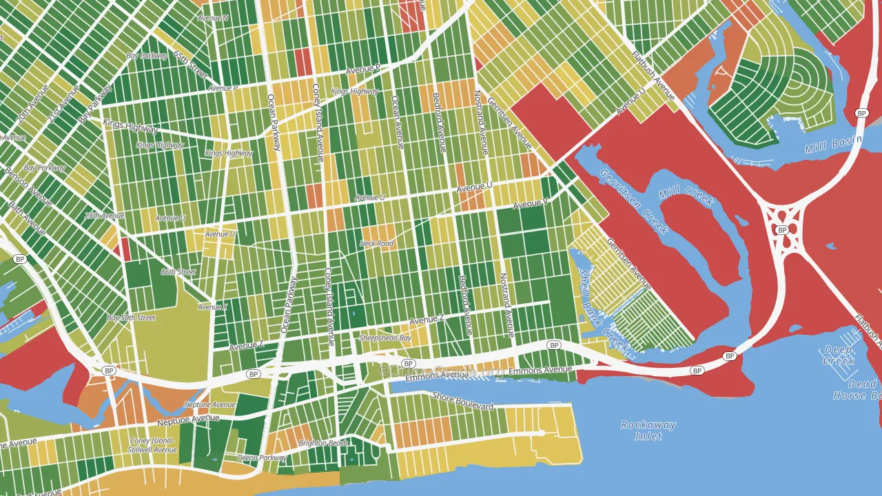 Sheepshead Bay, Brooklyn, NY Map of Burglary Rates