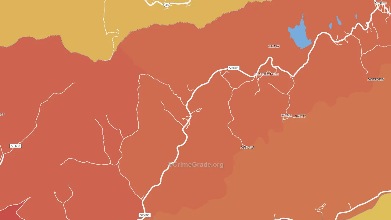 Shepherd Hill, VA Map of Burglary Rates