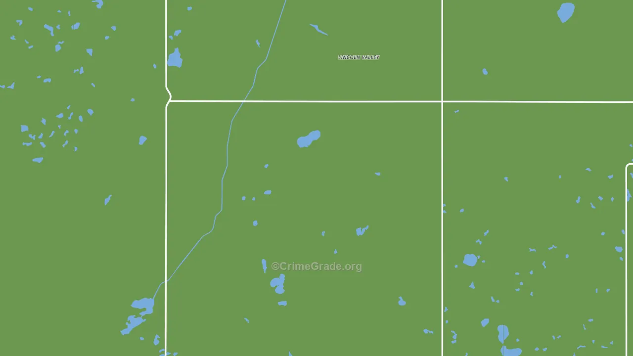 Sheridan County, ND Map of Burglary Rates