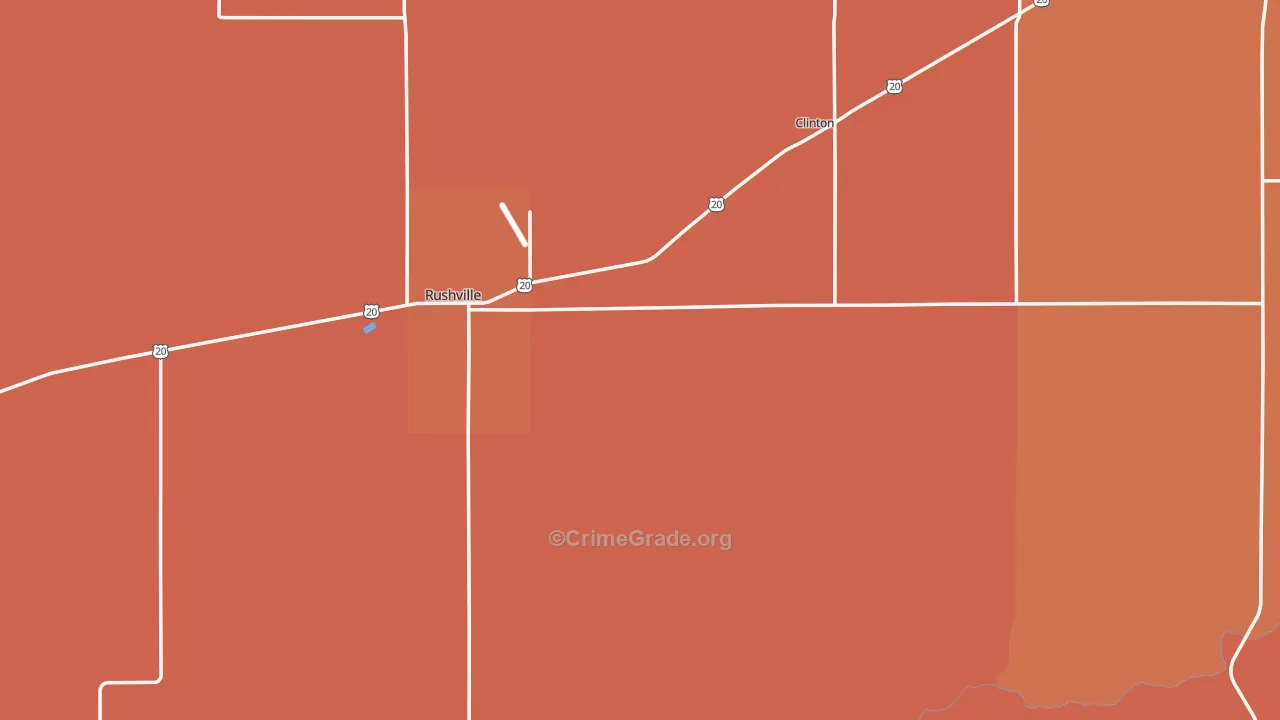 Sheridan County, NE Map of Burglary Rates