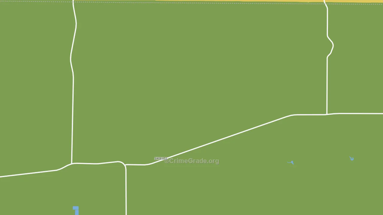 Shields, KS Map of Burglary Rates