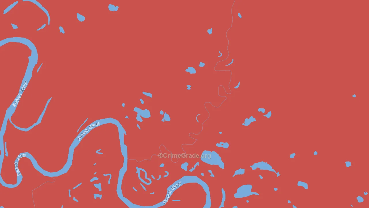 Shungnak, AK Map of Burglary Rates