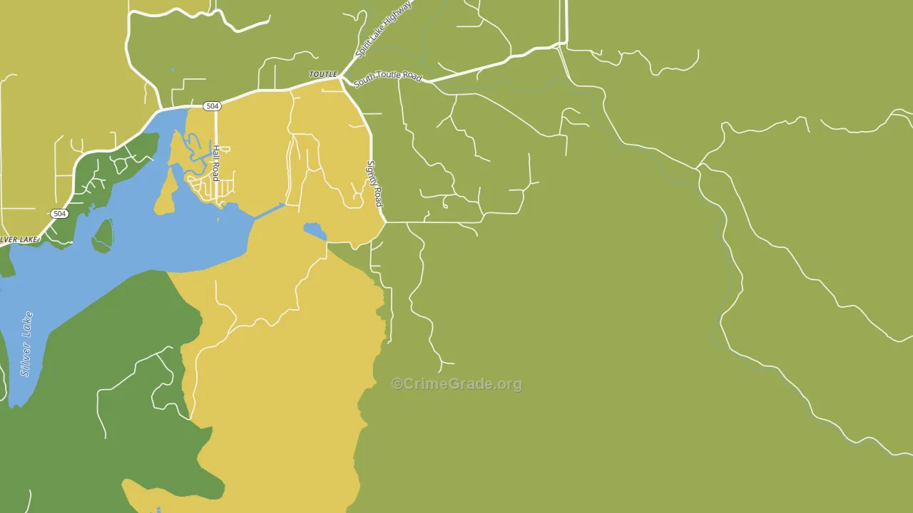 Sightly, WA Map of Burglary Rates