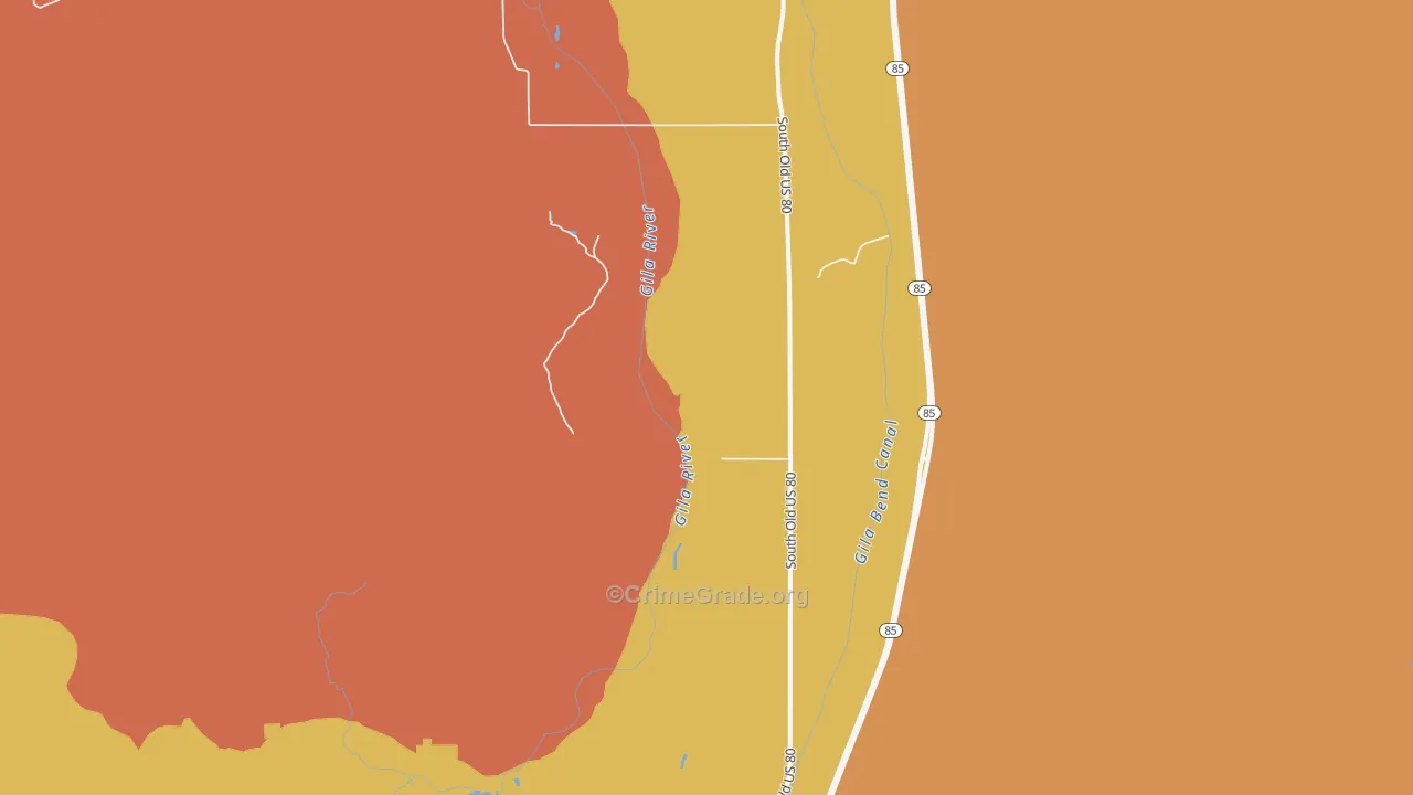 Sil Murk, AZ Map of Burglary Rates