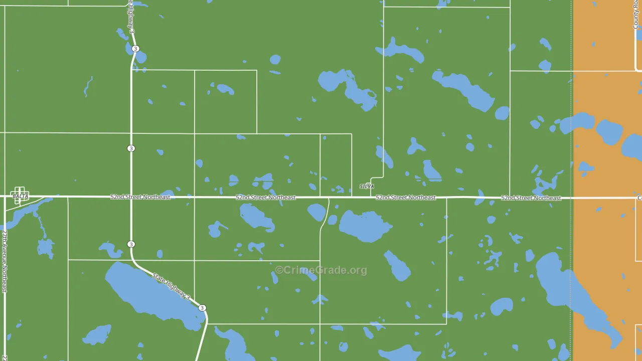 Silva, ND Map of Burglary Rates