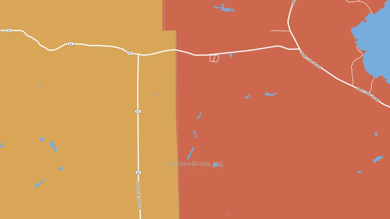 Silverdale, MN Map of Burglary Rates