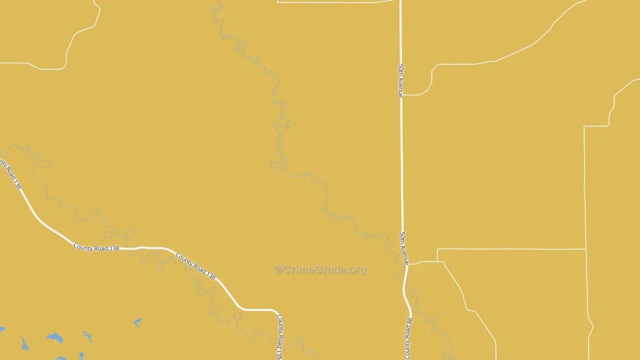 Sims, ND Map of Burglary Rates