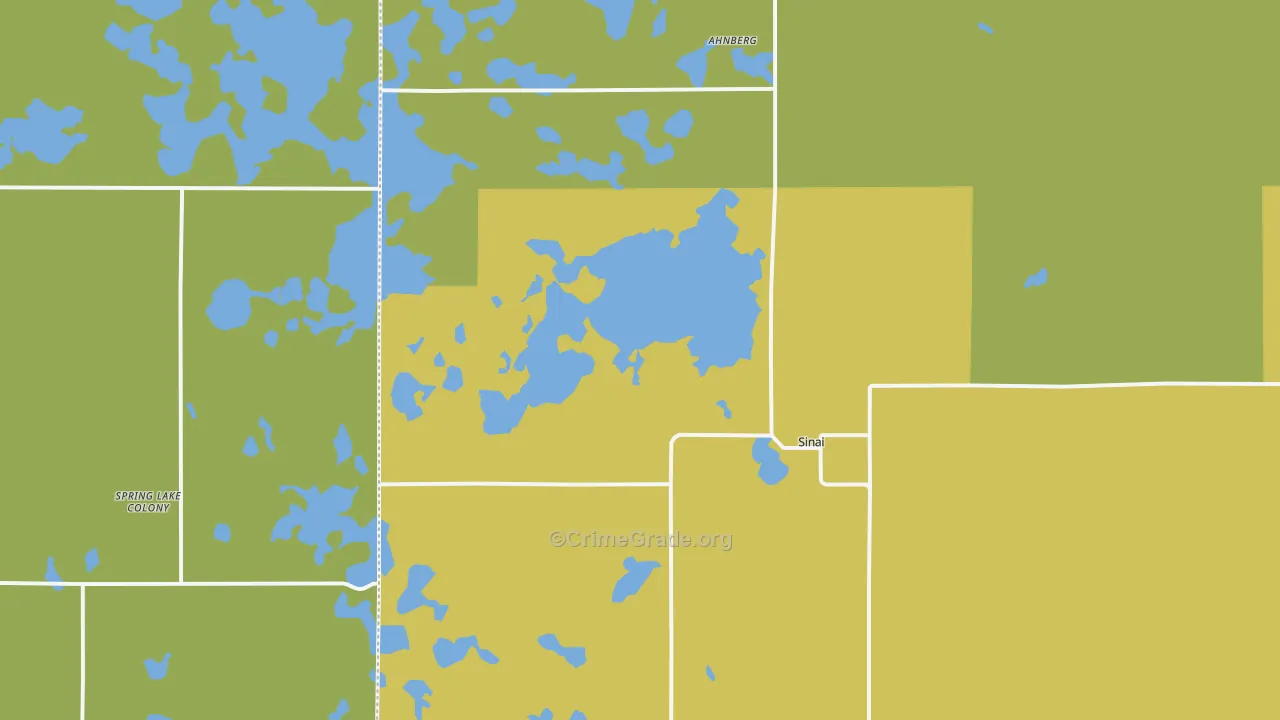 Sinai, SD Map of Burglary Rates