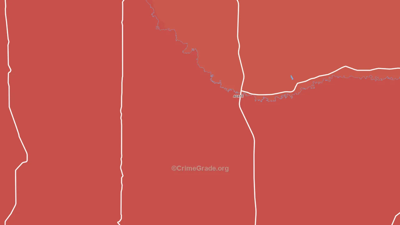 Sioux County, NE Map of Burglary Rates