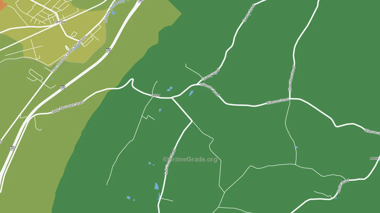 Skelp, PA Map of Burglary Rates