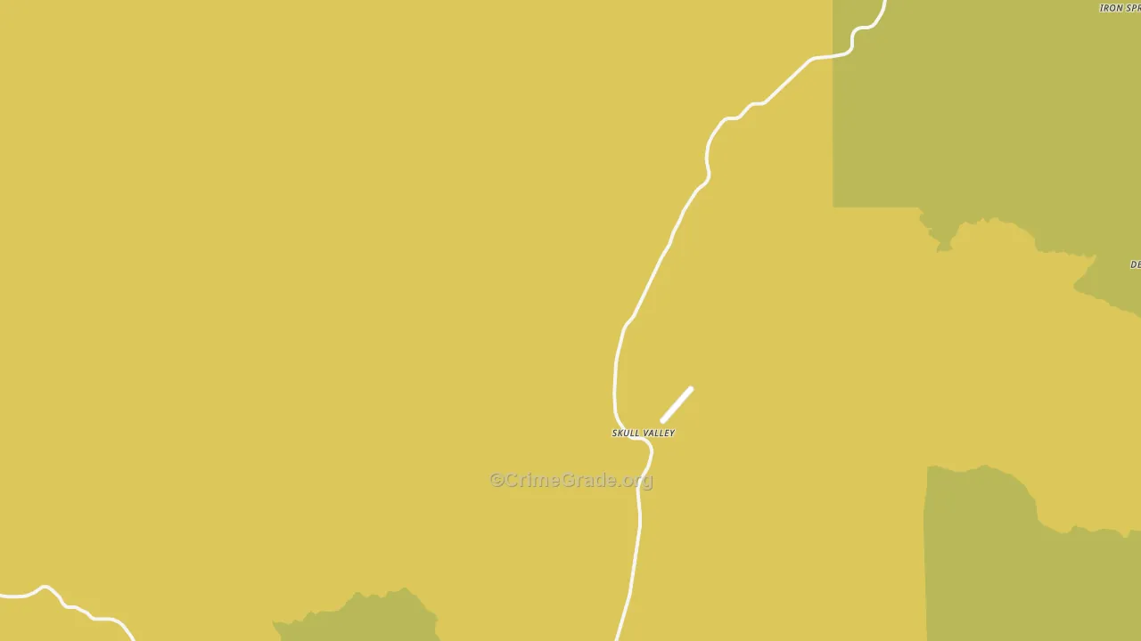 Skull Valley, AZ Map of Burglary Rates