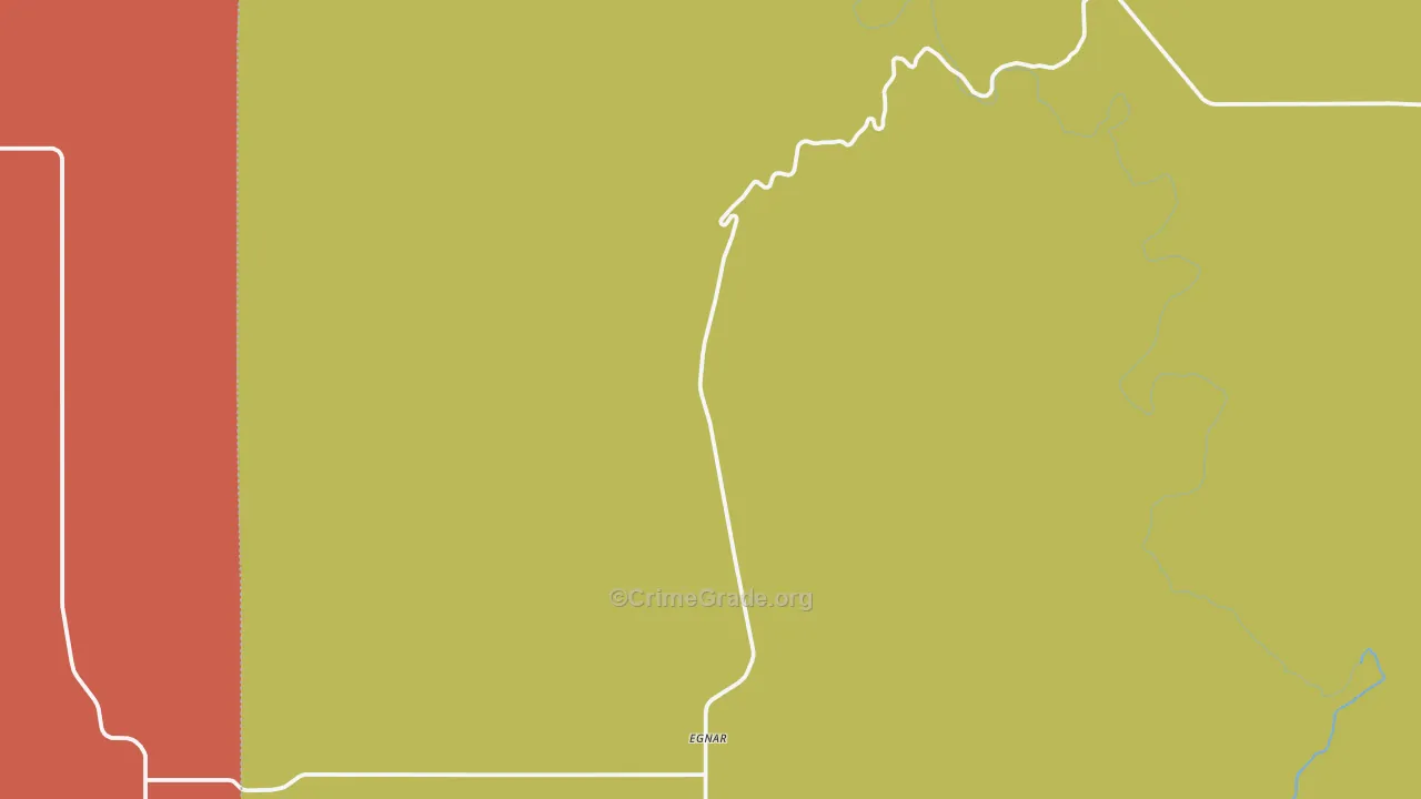 Slick Rock, CO Map of Burglary Rates
