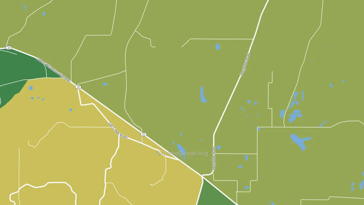 Smithfield, OR Map of Burglary Rates