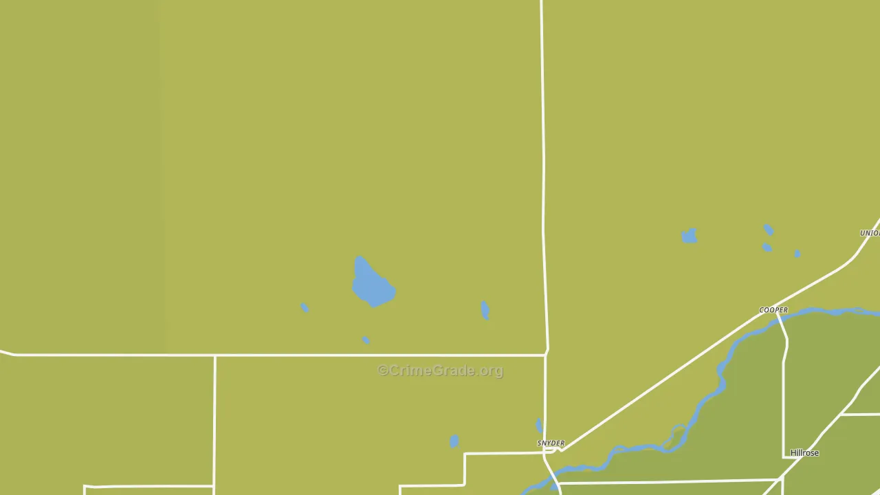 Snyder, CO Map of Burglary Rates