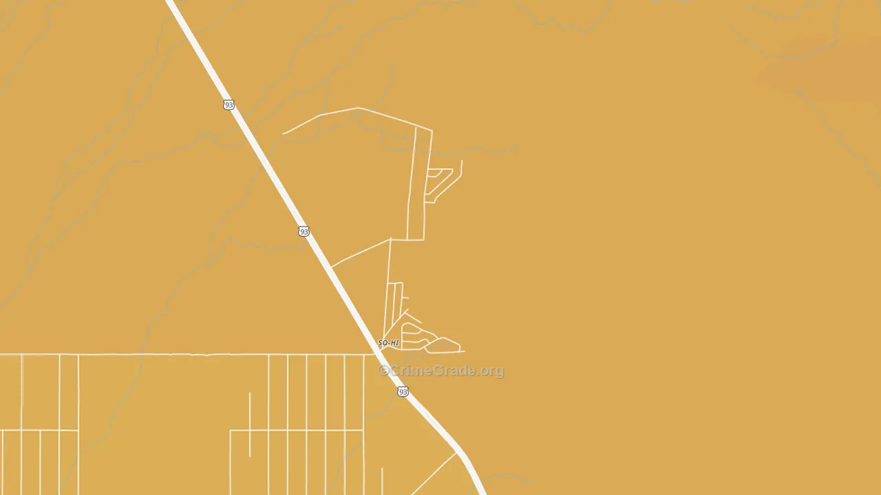 So-Hi, AZ Map of Burglary Rates