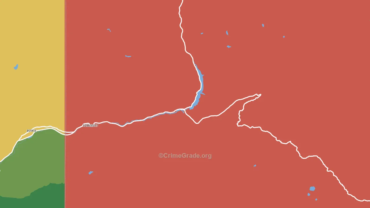 Somerset, CO Map of Burglary Rates