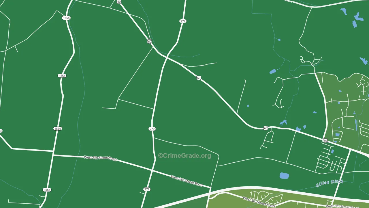 Sorgho, KY Map of Burglary Rates