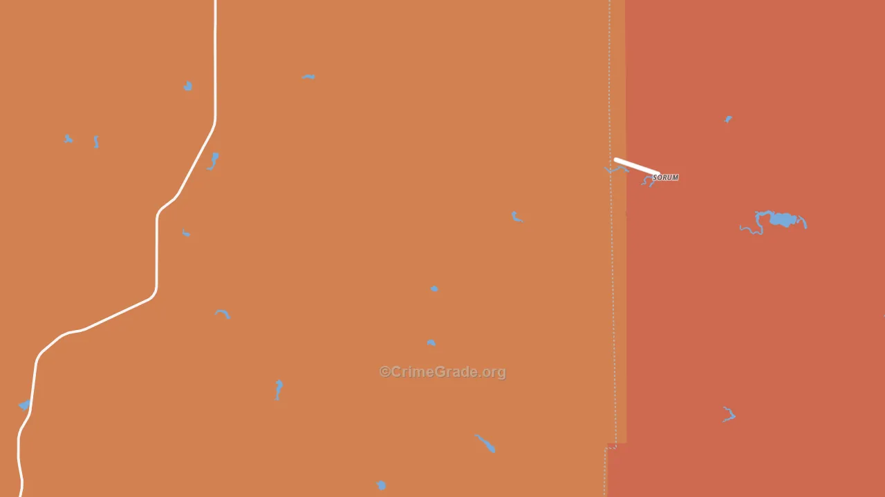 Sorum, SD Map of Burglary Rates