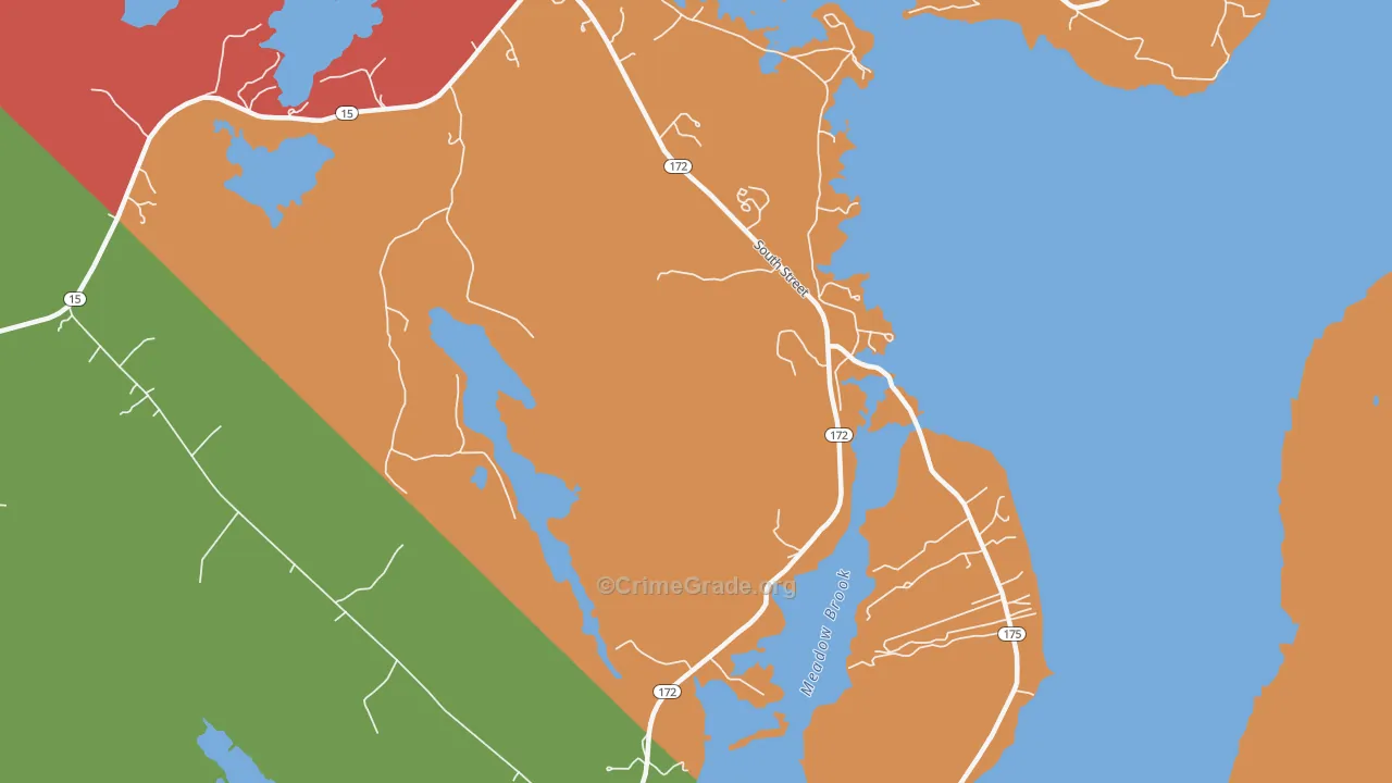 South Blue Hill, ME Map of Burglary Rates