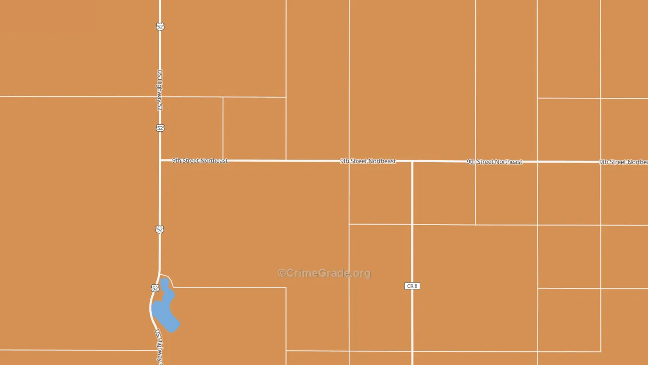 South Cottonwood, ND Map of Burglary Rates