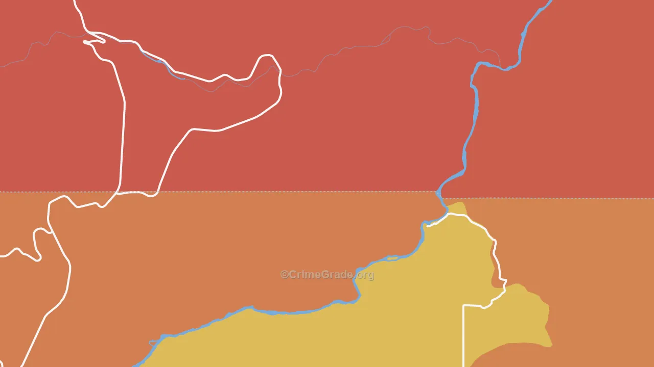 South Junction, OR Map of Burglary Rates
