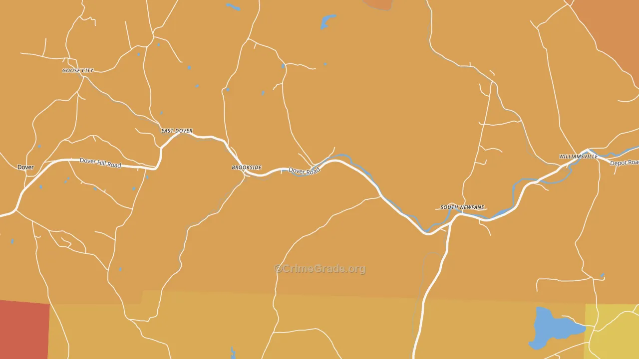 South Newfane, VT Map of Burglary Rates