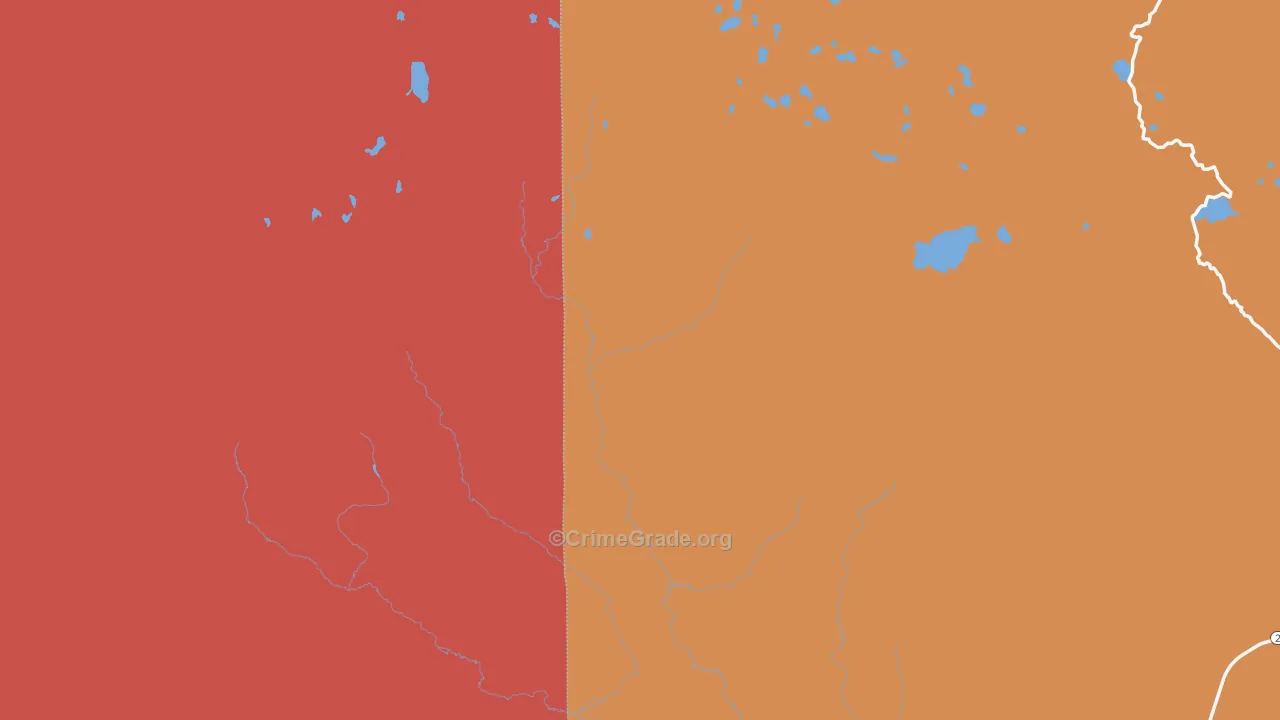 South Pass City, WY Map of Burglary Rates