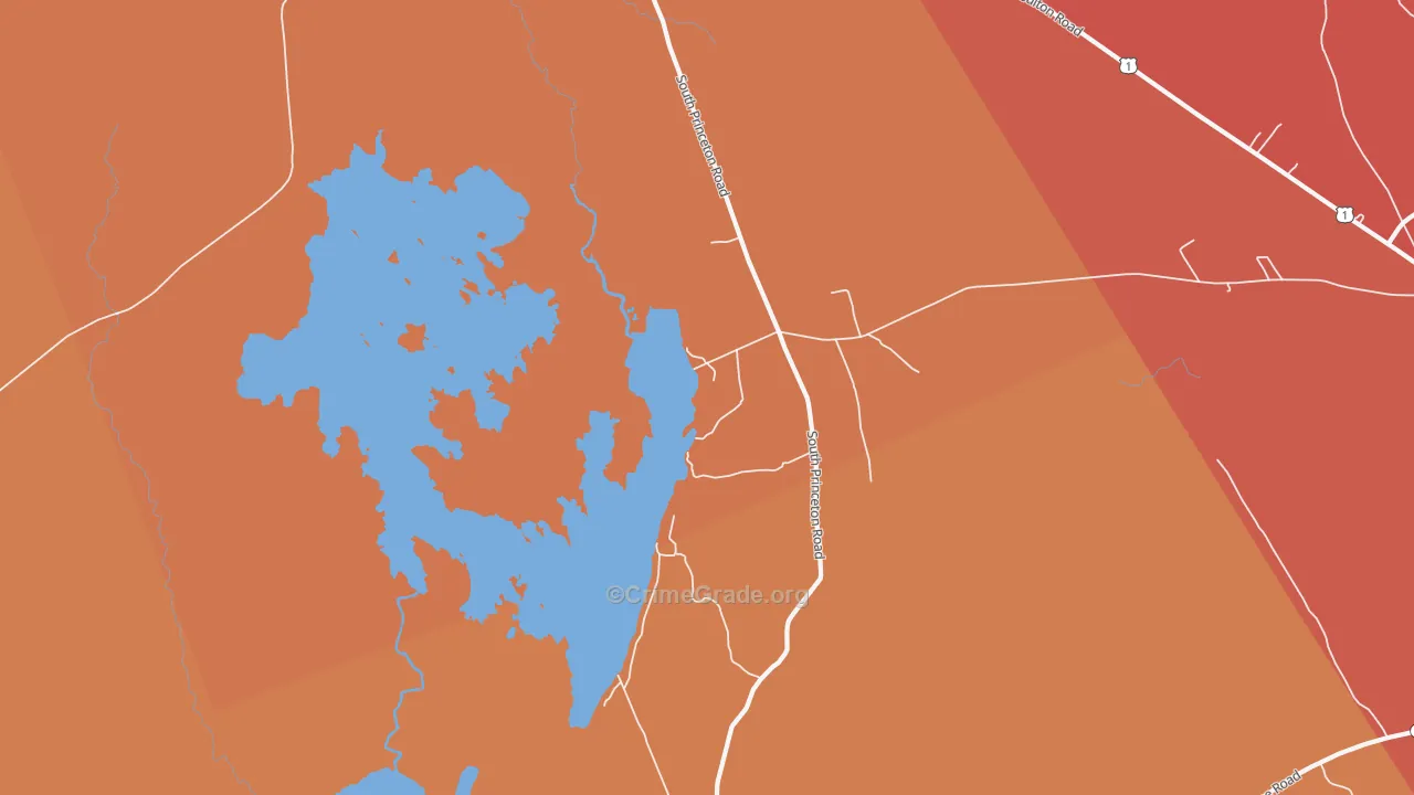 South Princeton, ME Map of Burglary Rates