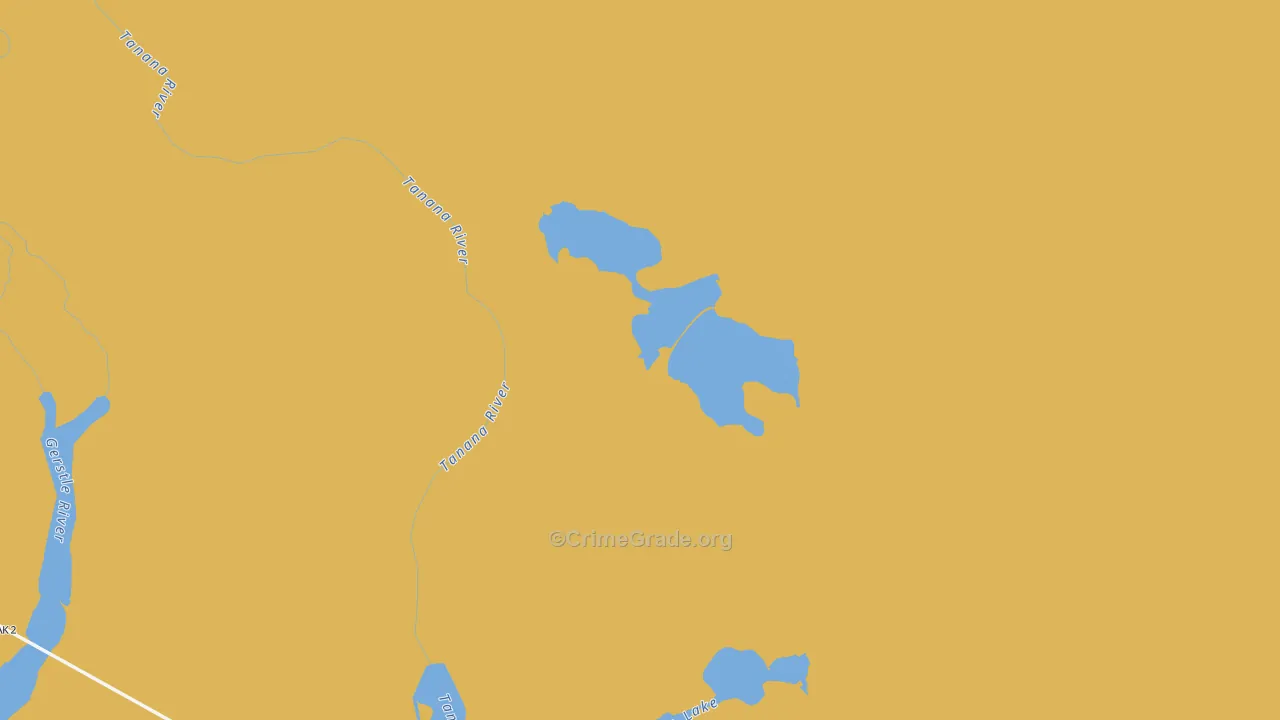 Southeast Fairbanks Census Area, AK Map of Burglary Rates