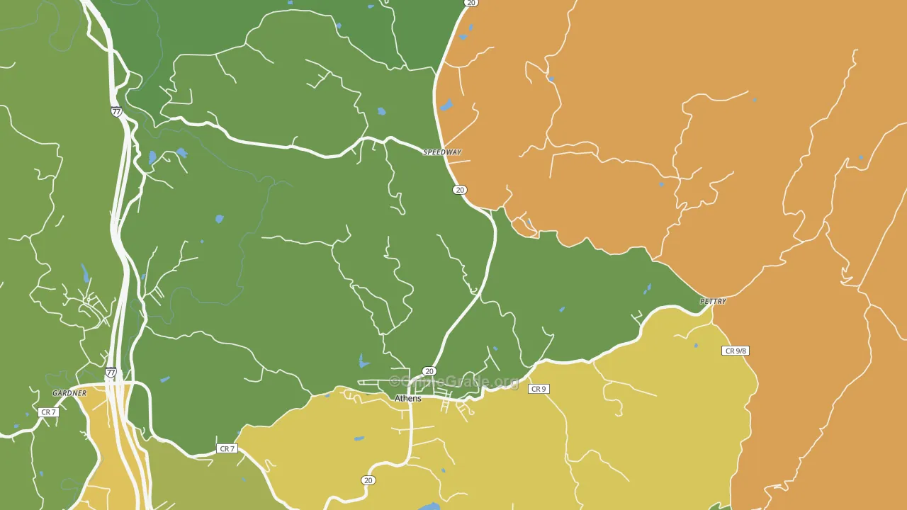 Speedway, WV Map of Burglary Rates