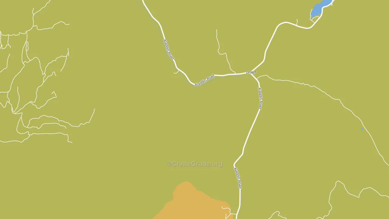 Spirit, WA Map of Burglary Rates