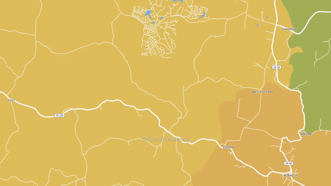 Spot, TN Map of Burglary Rates