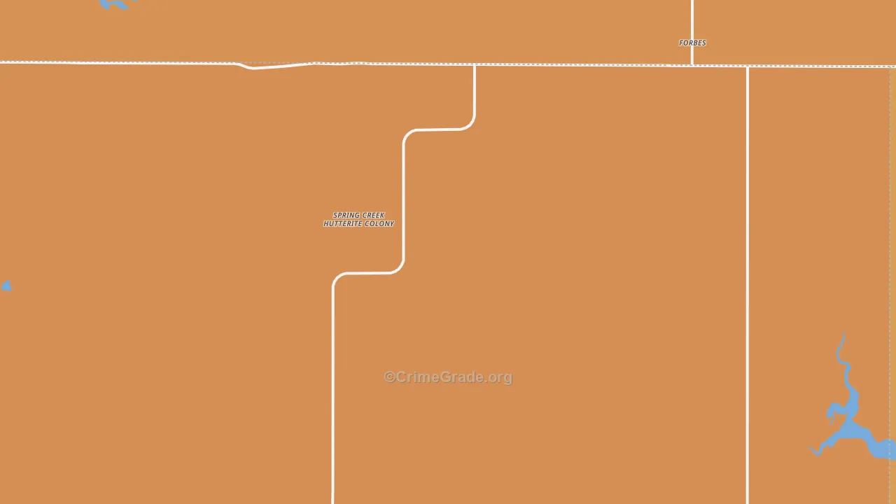 Spring Creek Colony, SD Map of Burglary Rates