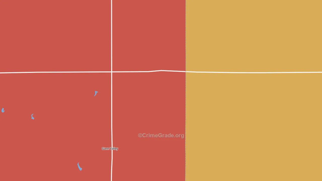 Spring Valley Colony, SD Map of Burglary Rates