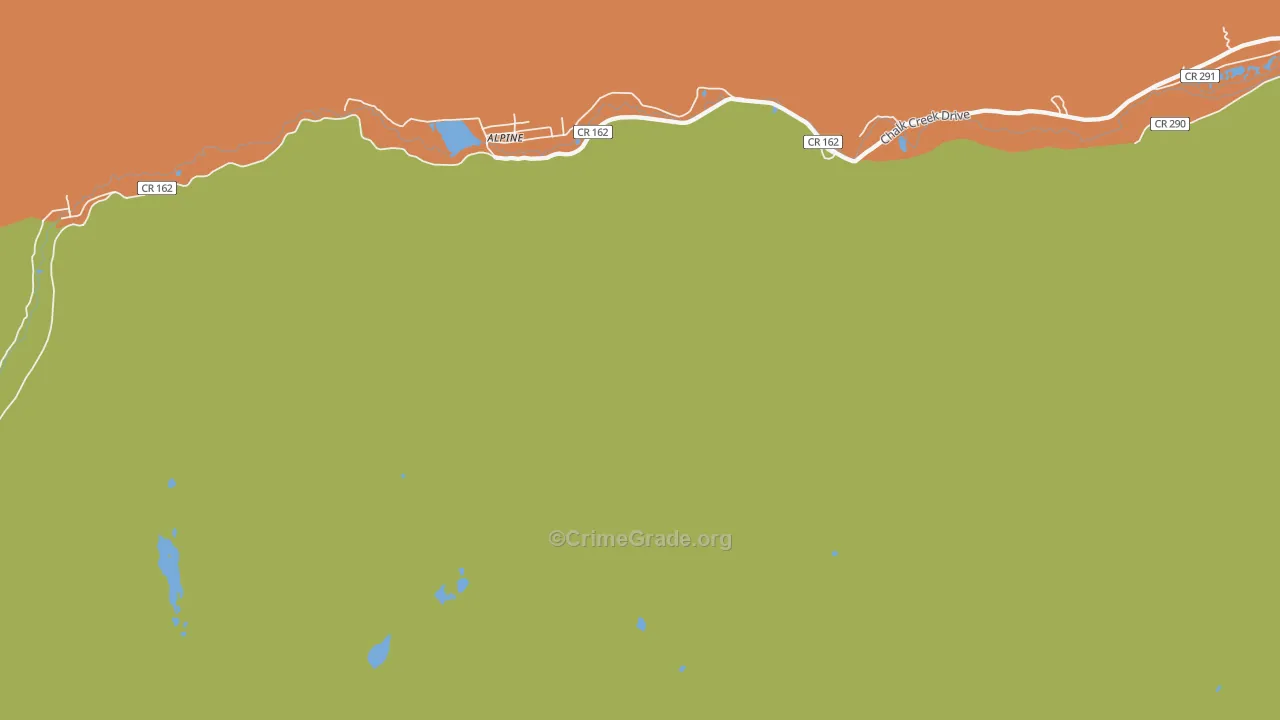St. Elmo, CO Map of Burglary Rates