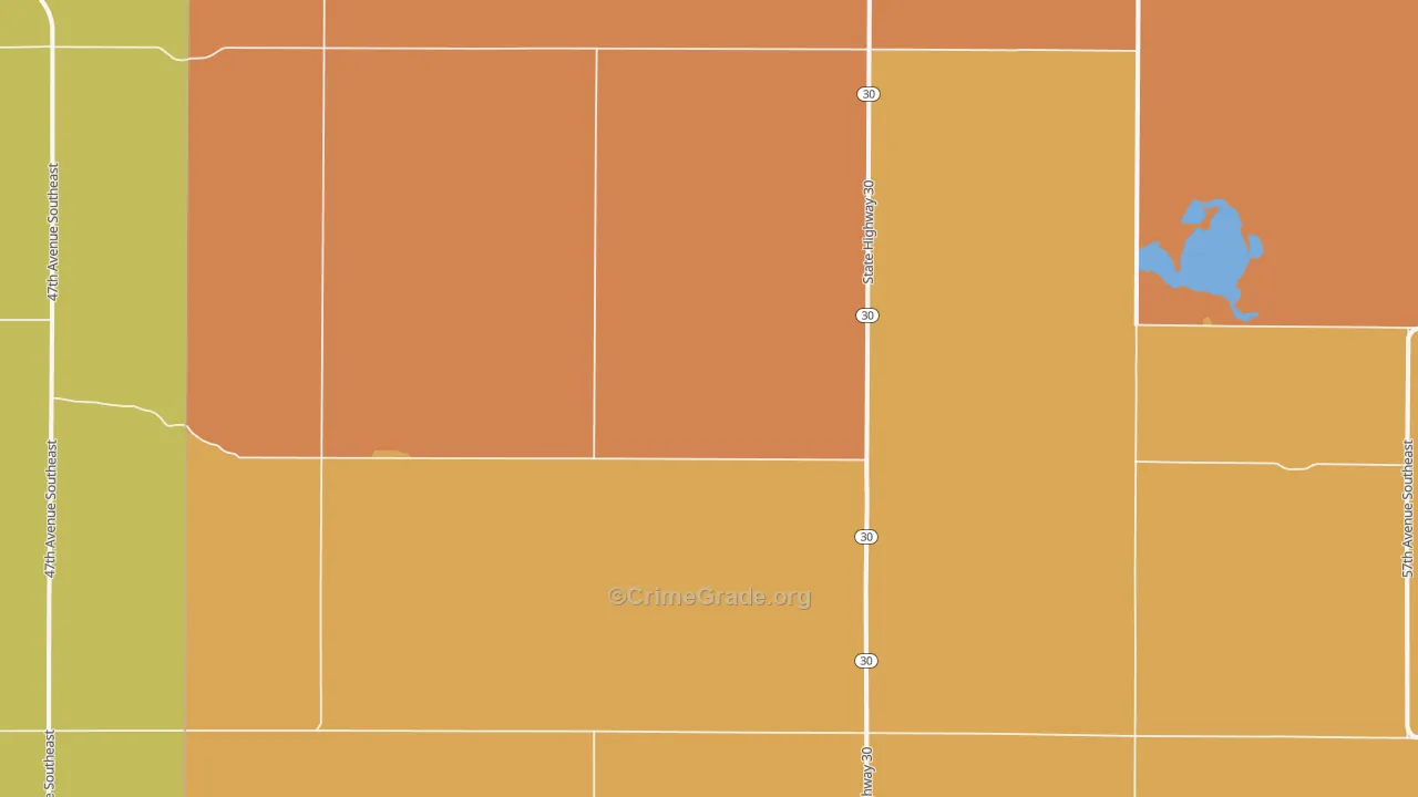 St. Paul, ND Map of Burglary Rates
