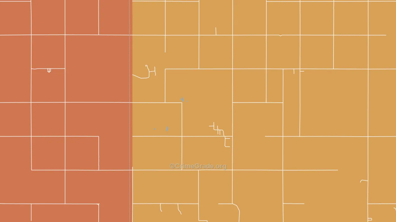 St. Peter, KS Map of Burglary Rates