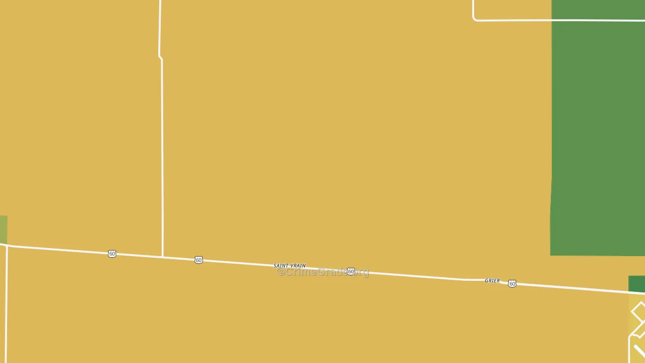 St. Vrain, NM Map of Burglary Rates